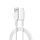 WiWU Wi-C001 Seria Starlink Cablu USB-A - Lightning 2.4A 100cm - alb WiWU Wi-C001 Seria Starlink Cablu USB-A - Lightning 2.4A 100cm - alb