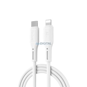 WiWU Wi-C043E Seria Starlink Type-C - Cablu Lightning 30W - alb