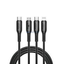   WiWU Wi-046E Starlink Series Type-C - Cablu fulger/micro USB/Type-C 60W 100cm - negru