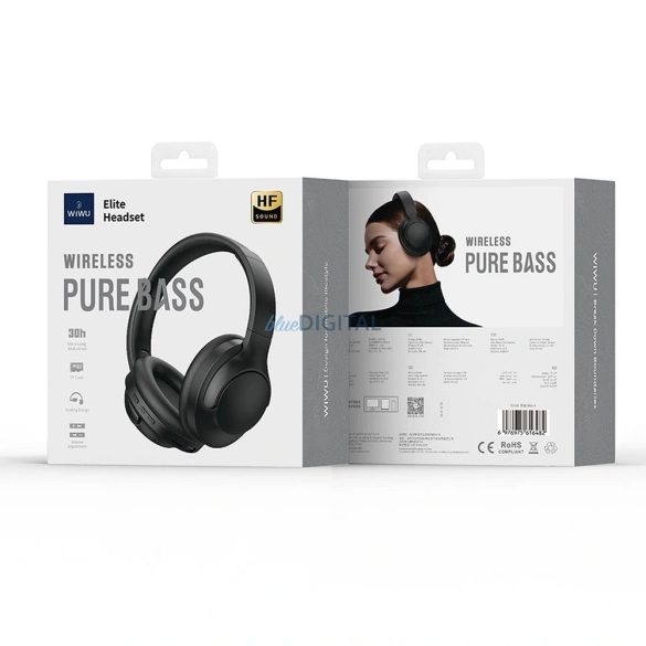 WiWU TD-08 Elite Headset Căști fără fir Bluetooth - negru