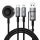 WiWU Wi-C050 Legend Series USB-A/Type-C - Cablu Type-C/Lightning 100W 1m - negru