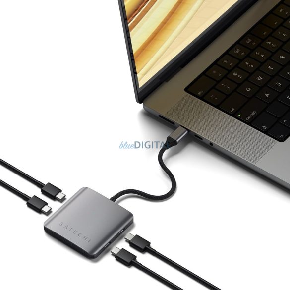 SATECHI adaptor HUB 4in1 Tip C ST-H4CPDM spațiu gri