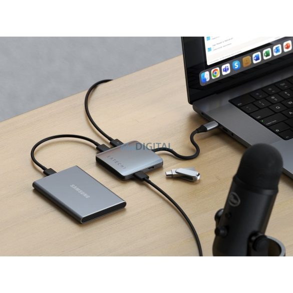 SATECHI adaptor HUB 4in1 Tip C ST-H4CPDM spațiu gri