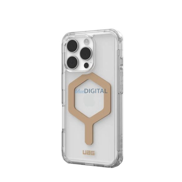 (UAG) Urban Armor Gear Plyo MagSafe Carcasă compatibilă pentru iPhone 16 Pro - Aur transparent