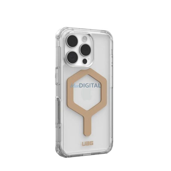 (UAG) Urban Armor Gear Plyo MagSafe Carcasă compatibilă pentru iPhone 16 Pro - Aur transparent