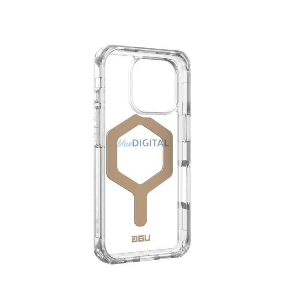 (UAG) Urban Armor Gear Plyo MagSafe Carcasă compatibilă pentru iPhone 16 Pro - Aur transparent