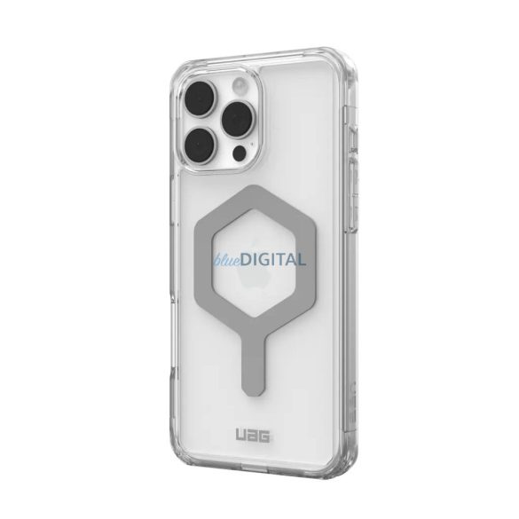 (UAG) Urban Armor Gear Plyo MagSafe Carcasă compatibilă pentru iPhone 16 Pro Max - Argintiu transparent
