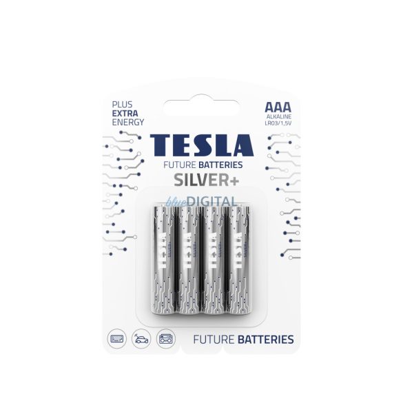 Baterie alcalină TESLA AAA SILVER+[4x120]