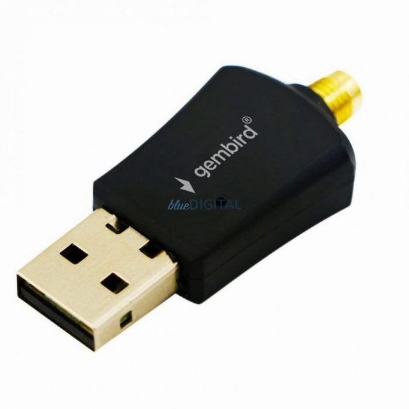 GEMBIRD card de rețea USB A cu antenă detașabilă WiFi WNP-UA300P-02 negru