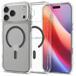   HUSĂ! - Husă SPIGEN ULTRA HYBRID MAG compatibilă MagSafe pentru IPHONE 17 Pro Max în grafit deschis