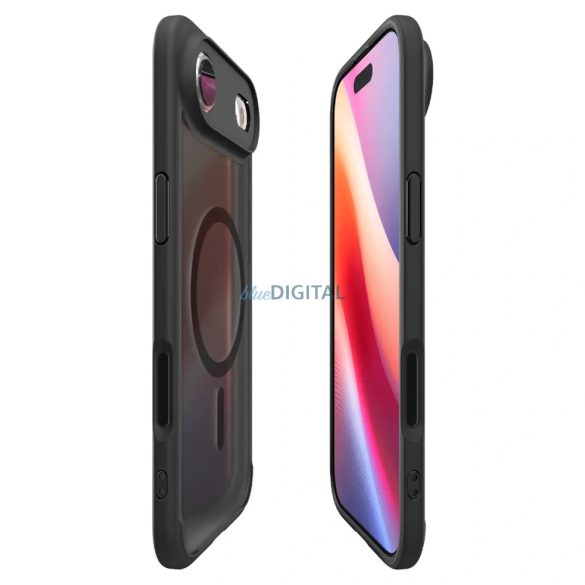 HUSĂ! - SPIGEN Carcasă ULTRA HYBRID MAG compatibil MagSafe pentru IPHONE 17 Air Frost Negru