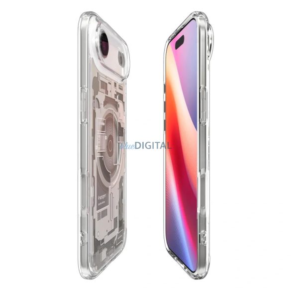 HUSĂ! - SPIGEN caz ULTRA HYBRID MAG compatibil cu MagSafe pentru IPHONE 17 Air zero cu un tutanium natural