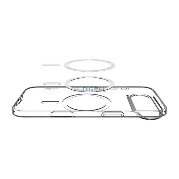 HUSĂ! - SPIGEN CAZ LICHID CRISTAL MAGSAFE MAGSAFE IPHONE 17 AER TRANSPARENT / ALB