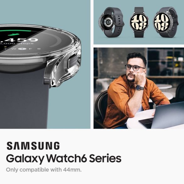 Husa SPIGEN Ultra Hybrid pentru SAMSUNG Galaxy Watch 6 (44 MM) transparenta