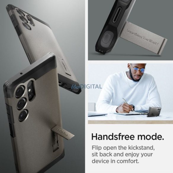 HUSĂ! - Carcasă SPIGEN Tough Armor pentru SAMSUNG S24 ULTRA, metal