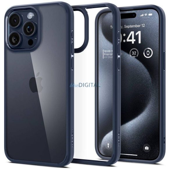 Carcasă Spigen Ultra Hybrid pentru iPhone 16 Pro Max - Albastru marin