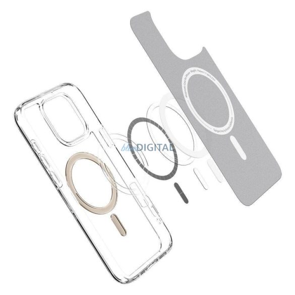 Geantă compatibilă Spigen Ultra Hybrid Mag MagSafe pentru iPhone 16 Pro Max - auriu