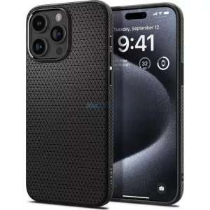 HUSĂ! - Carcasă Spigen Liquid Air pentru iPhone 16 Pro - negru