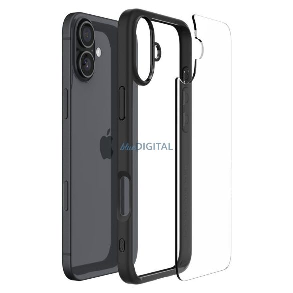 Carcasă Spigen Ultra Hybrid pentru iPhone 16 - negru