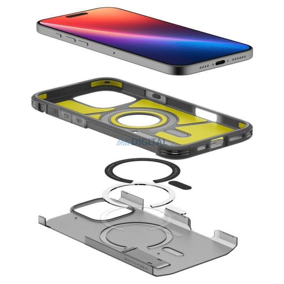 Carcasă compatibilă Spigen Tough Armor Mag MagSafe pentru iPhone 16 Pro Max - negru