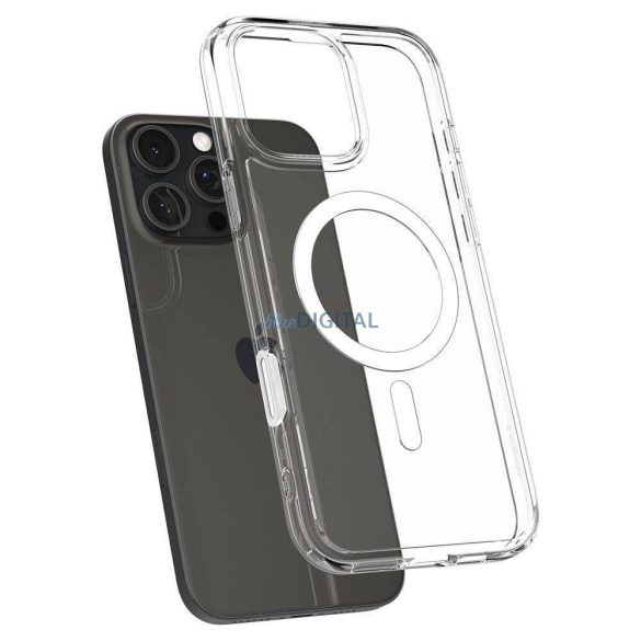 Geantă compatibilă Spigen Ultra Hybrid "T" Mag MagSafe pentru iPhone 16 Pro Max - transparentă