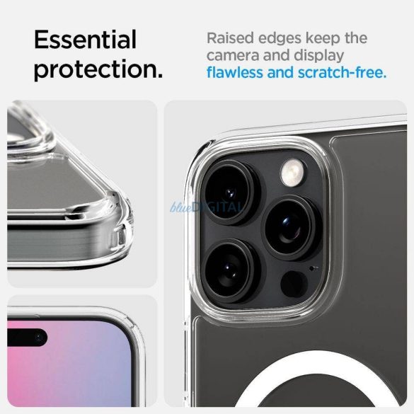 Geantă compatibilă Spigen Ultra Hybrid "T" Mag MagSafe pentru iPhone 16 Pro Max - transparentă
