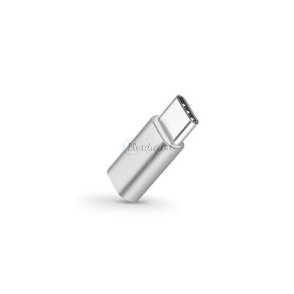 Adaptor Micro USB - USB Type-C - Type-C 3.0 - argintiu