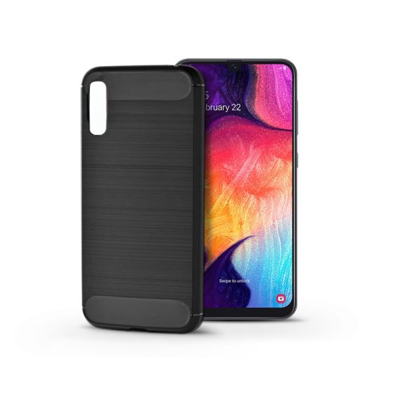 Husa spate din silicon Samsung A505F Galaxy A50/A30s - Carbon - negru
