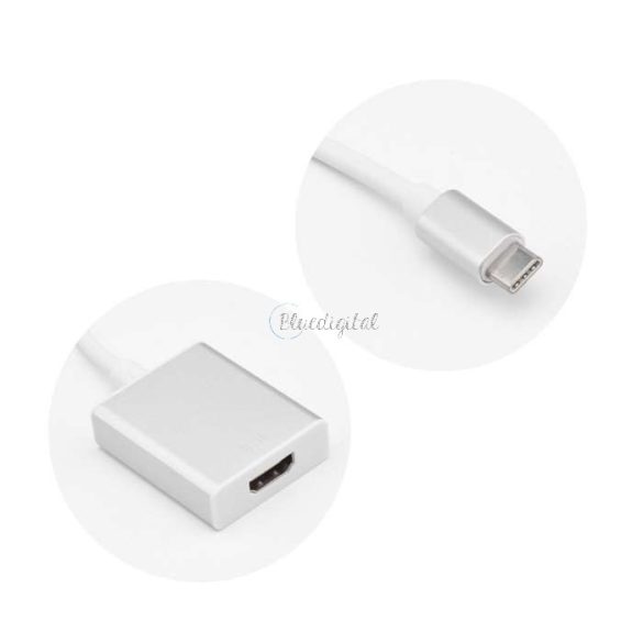 Adaptor HDMI - USB Type-C 3.1 - alb/argintiu