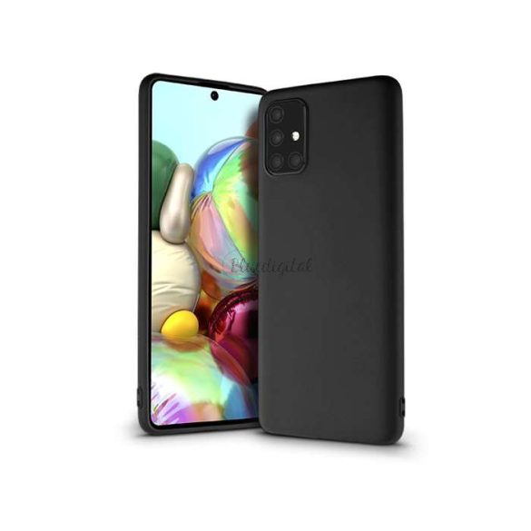 Samsung A715F Galaxy A71 silicon spate Husă - Soft Premium - negru