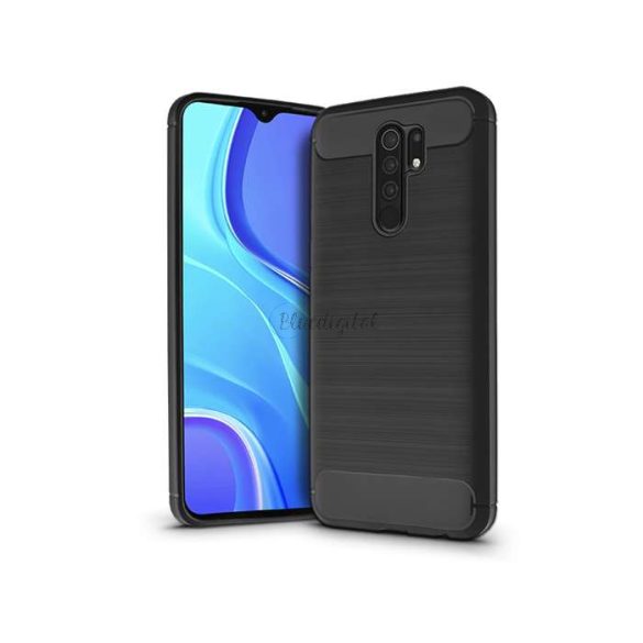 Xiaomi Redmi 9 silicon Husă spate - Carbon - negru