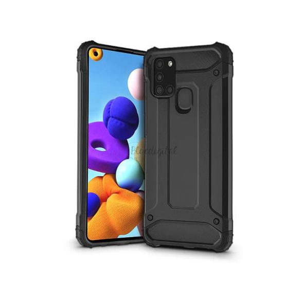 Samsung A217F Galaxy A21s Husă spate rezistent la șocuri - Armor - negru