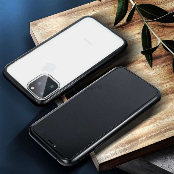 Husă din spate magnetică Apple iPhone 12 Pro Max, din 2 părți, fără sticlă frontală - Magneto - negru