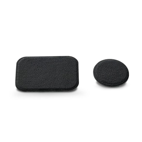 Insignă pentru Magnet Car Holder piele - 1+1 buc/pachet - negru (ambalaj ECO)