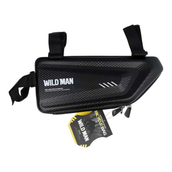 Geantă universală Wildman montabilă pe bicicletă, impermeabilă, rigidă - Wildman E4 - negru - ambalaj ECO