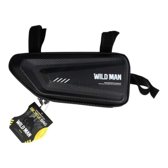 Geantă universală Wildman montabilă pe bicicletă, impermeabilă, rigidă - Wildman E4 - negru - ambalaj ECO