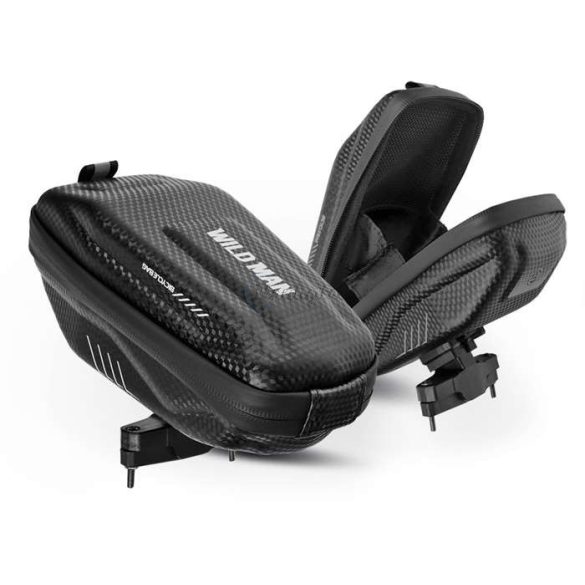 Geantă de bicicletă universală Wildman, impermeabilă,Husătare - Wildman E7S - negru - ambalaj ECO
