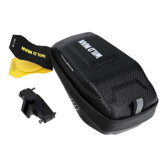Geantă de bicicletă universală Wildman, impermeabilă,Husătare - Wildman E7S - negru - ambalaj ECO