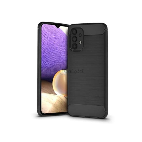 Samsung A325F Galaxy A32 LTE silicon spate Husă - Carbon - negru