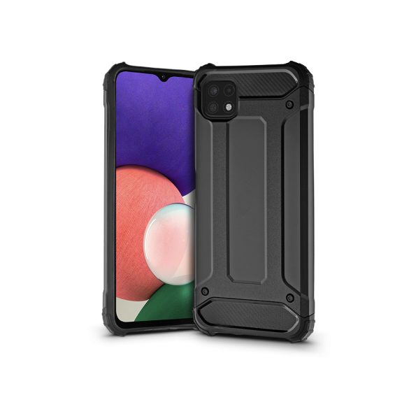 Samsung A226B Galaxy A22 5G Husă spate rezistent la șocuri - Armor - Negru