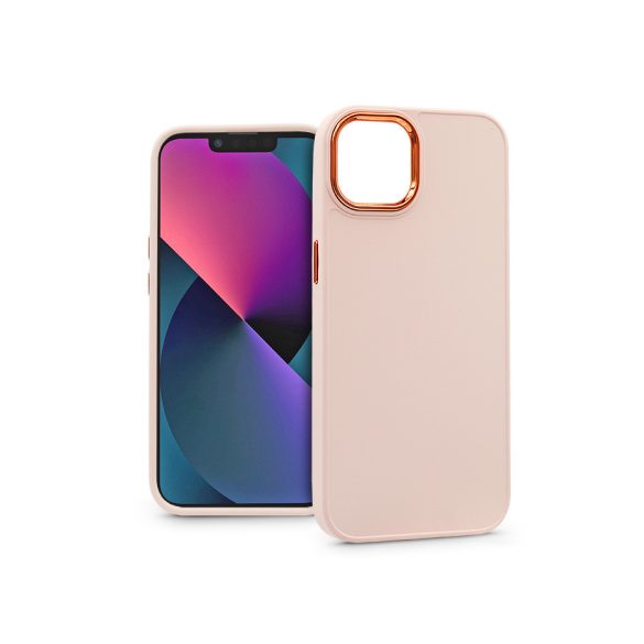 Apple iPhone 13 Husă spate din silicon - cadru - roz