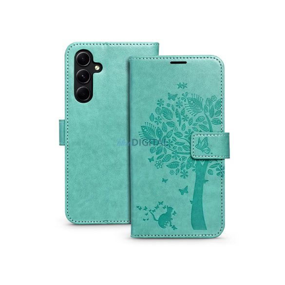 Mezzo Husă tip carte Flip Husă din piele - Samsung SM-A546 Galaxy A54 5G - lemn verde