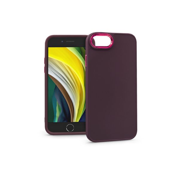Husă din silicon Apple iPhone 7/iPhone 8/SE 2020/SE 2022 - Cadru - violet
