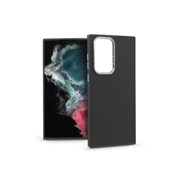 Husa spate din silicon Samsung S908B Galaxy S22 Ultra 5G - Cadru - negru