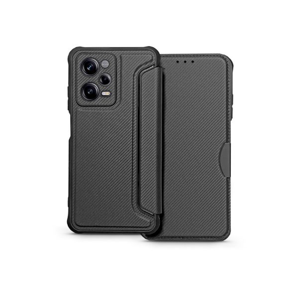 Razor Husă tip carte Flip Leather Husă - Xiaomi Redmi Note 12 Pro 5G/Poco X5 Pro 5G - negru