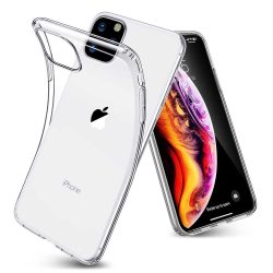   HUSĂ! - iPhone 11 Pro Max silicon transparent subțire lucios husăuri de telefon titular Apple