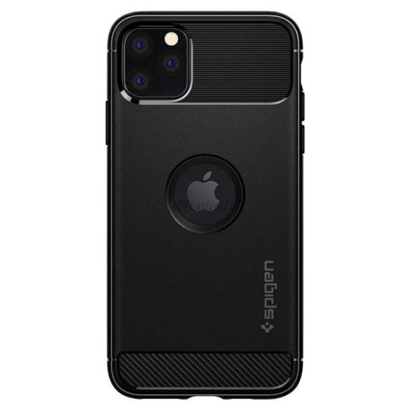 Apple iPhone 11 Husă spate rezistent la șocuri - Spigen Rugged Armor - Negru