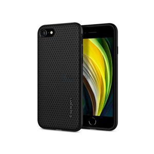 Husa din spate rezistenta la socuri Apple iPhone 7/iPhone 8/SE 2020/SE 2022 - Spigen Liquid Air - neagra