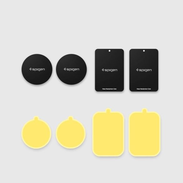 Placa metalica pentru suport magnetic auto - Spigen MP-4P Car Mount Metal Plates - 4 buc/pachet