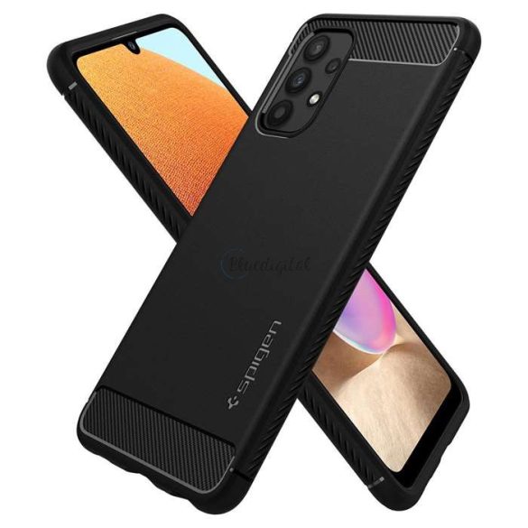Samsung A525F Galaxy A52/A526B Galaxy A52 5G Husa din spate rezistentă la șocuri - Spigen Rugged Armor - Negru